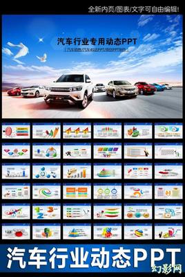 汽車營(yíng)銷新篇章 生產(chǎn)銷售展銷會(huì)車展PPT模板精講